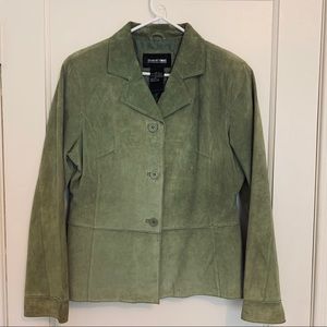 Brandon Thomas Green Leather Jacket